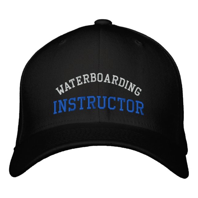 Waterboarding Instructor Embroidered Baseball Cap (Front)