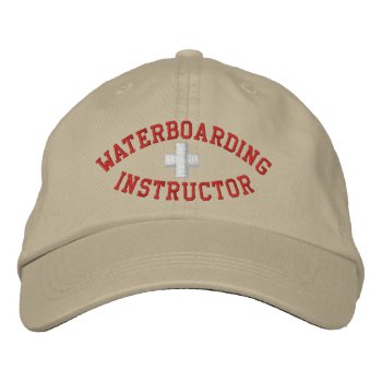 Waterboarding Instructor Embroidered Baseball Cap by My2Cents at Zazzle