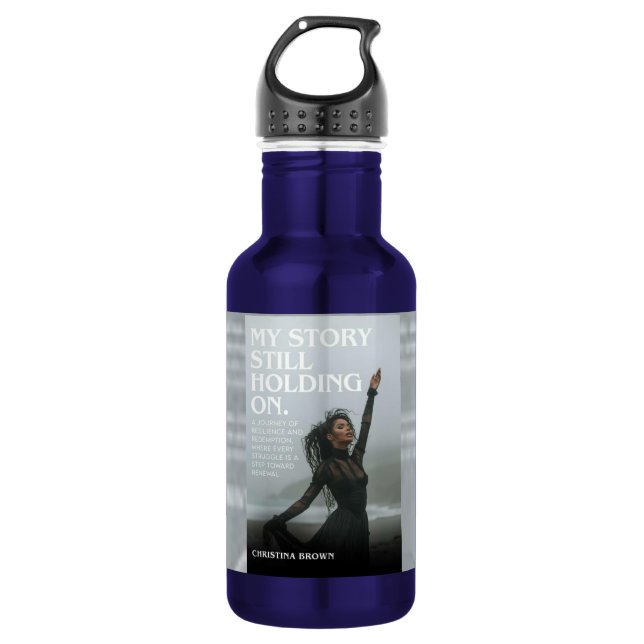 Waterbottle Holding on Stainless Steel Water Bottle (Front)
