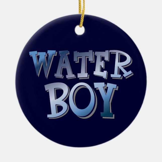 WaterBoy Ceramic Ornament (Front)