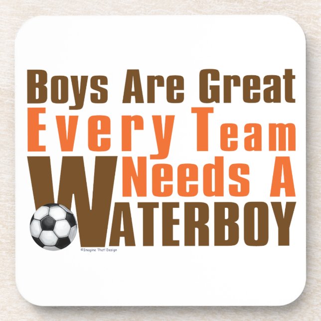 Waterboy Soccer Beverage Coaster (Front)