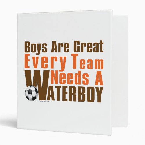 Waterboy Soccer Binder