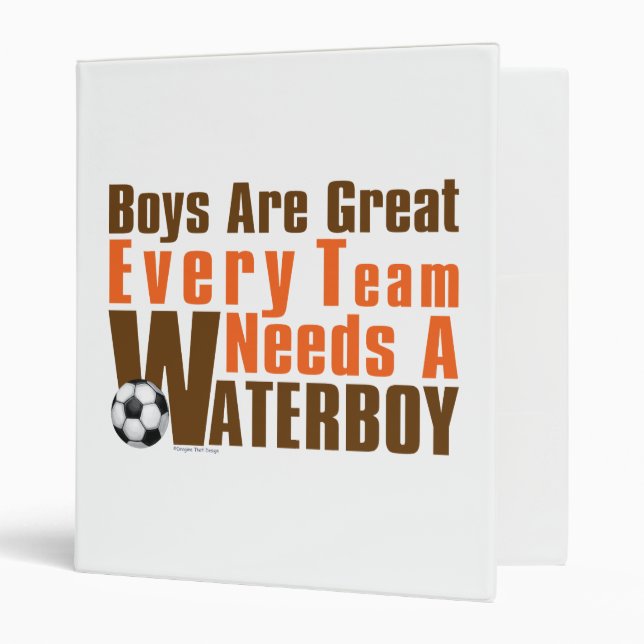 Waterboy Soccer Binder (Front/Inside)