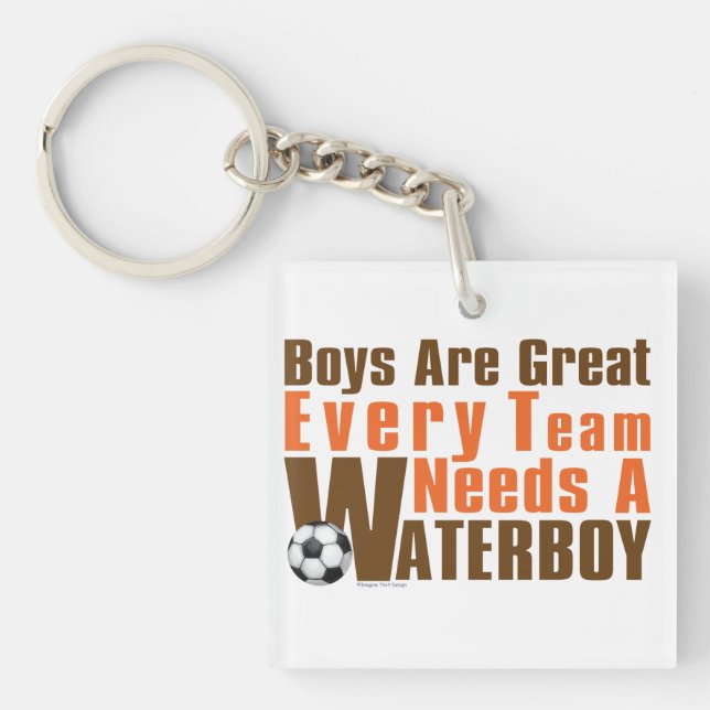 Waterboy Soccer Keychain (Front)