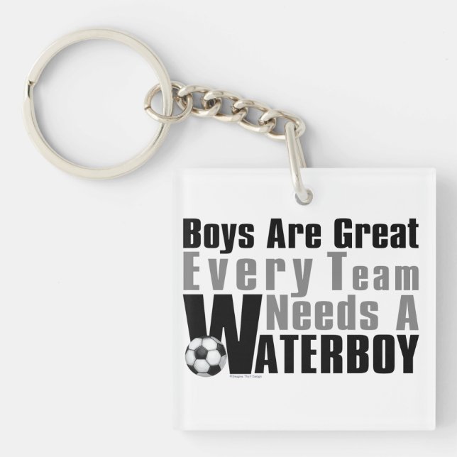 Waterboy Soccer Keychain (Front)