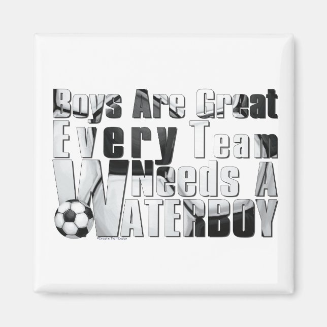 Waterboy Soccer Magnet (Front)