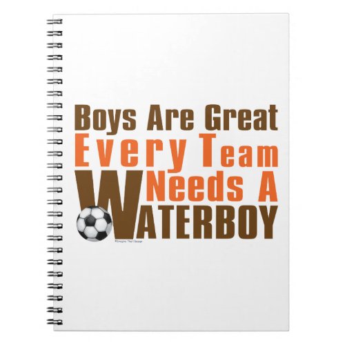 Waterboy Soccer Notebook