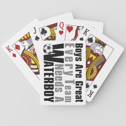 Waterboy Soccer Poker Cards