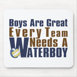 Waterboy Vollyball in Blue Mouse Pad