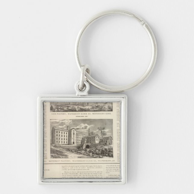 Waterbury Clock Company Keychain (Front)