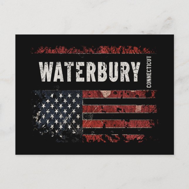 Waterbury Connecticut Postcard (Front)