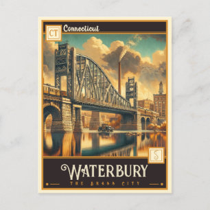 Waterbury, Connecticut Vintage Postcard