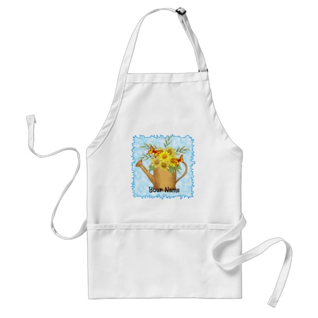 Watercan Daisy  Adult Apron (Front)
