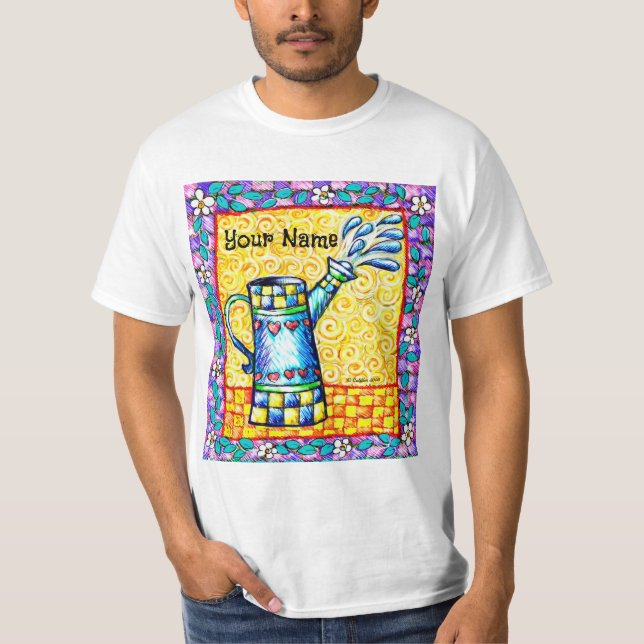 Watercan Hearts flower T-Shirt (Front)