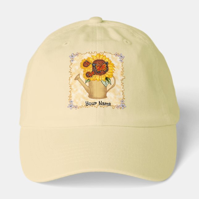 Watercan sunflower Hat (Front)