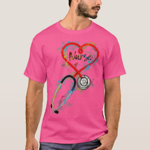 Watercol Nurse Life Nursing Nurse Week 2022 2023  T-Shirt