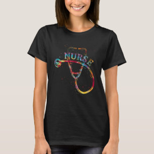 Watercol Nurse Life Nursing Nurse Week 2022 Stetho T-Shirt