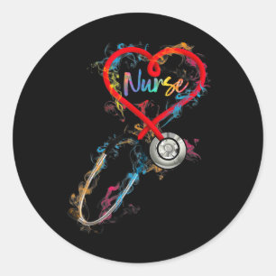 Watercol Nurse Life Nursing Nurse Week 2025 Classic Round Sticker