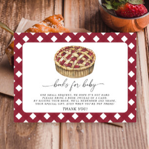 Watercolo pie books for baby ticket enclosure card