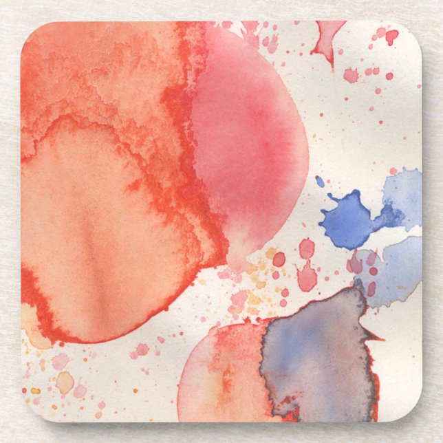 Watercolor 15 beverage coaster (Front)