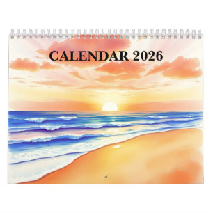 Watercolor 2025 Wall Calendar
