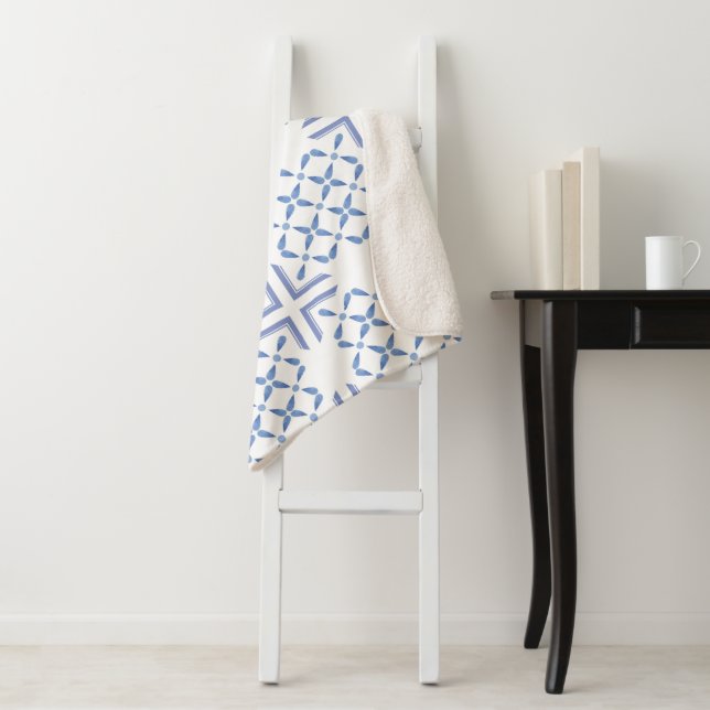 Watercolor Abstract Background 4 Sherpa Blanket (In Situ)