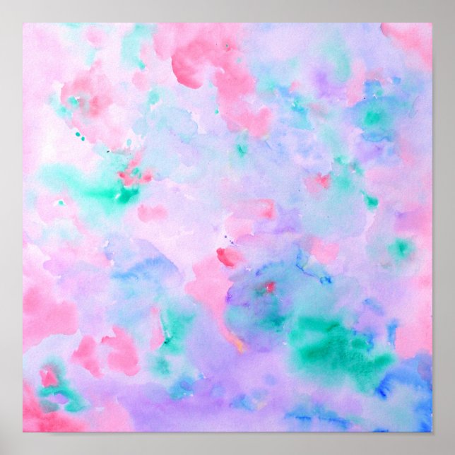 Watercolor Abstract Blue Print (Front)