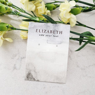 Watercolor Abstract Boho Beach Earring Display Business Card