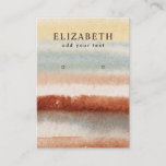 Watercolor Abstract Boho Earring Display Card at Zazzle