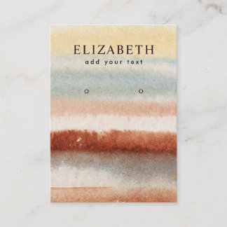 Watercolor Abstract Boho Earring Display Card