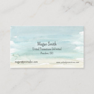 Watercolor Abstract Business Card