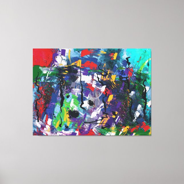 Watercolor abstract  canvas print (Front)