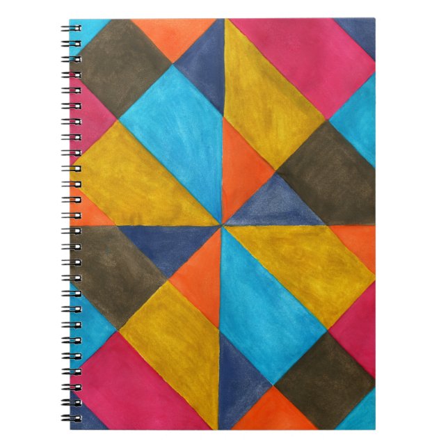 Watercolor abstract creative design. notebook (Front)