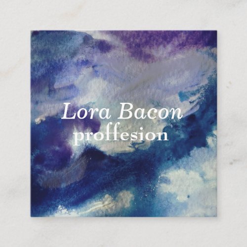 Watercolor Abstract Custom Business Card