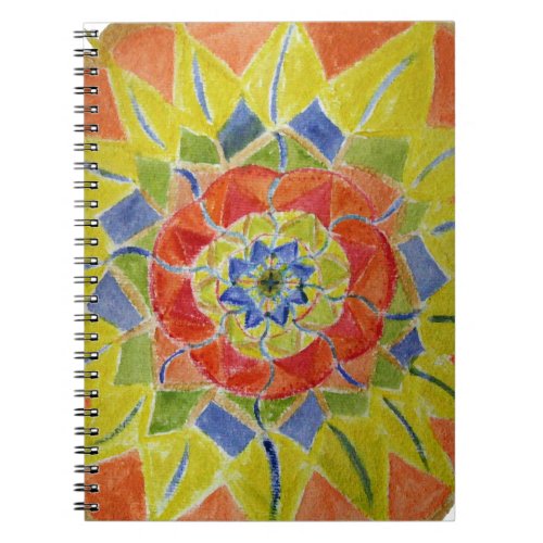 Watercolor Abstract Floral Detail  Notebook