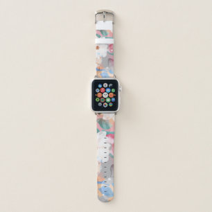 Watercolor Abstract Flowers 1 Apple Watch Band