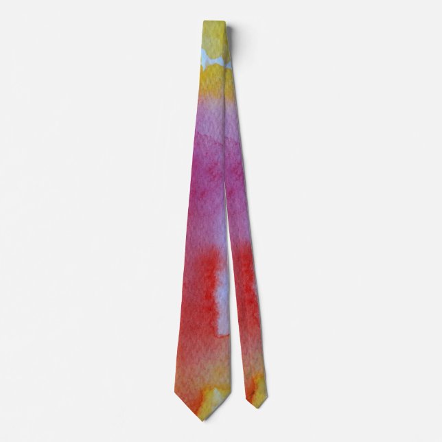 Watercolor Abstract I Neck Tie (Front)