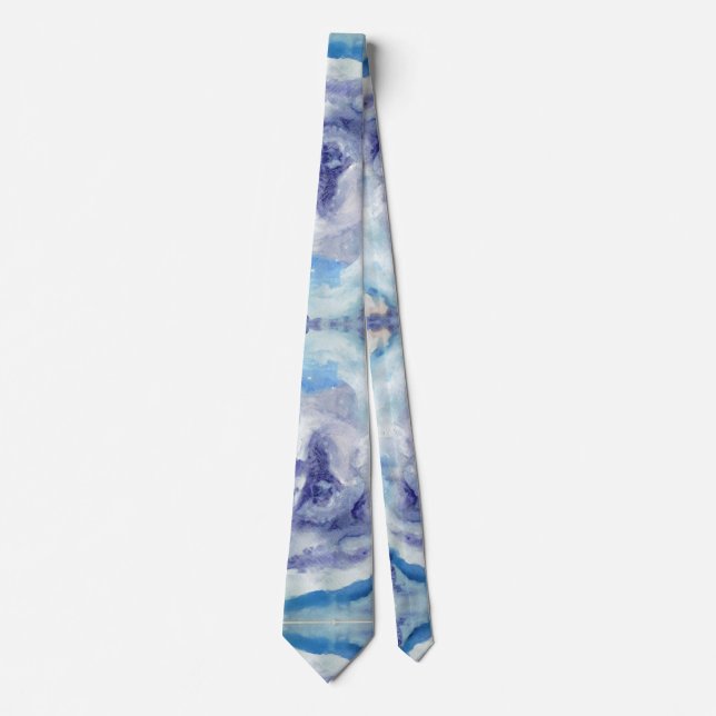 Watercolor Abstract I Neck Tie (Front)