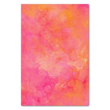 Watercolor Abstract Ink Art Pink Orange Wrapping P Tissue Paper by DesignByLang at Zazzle