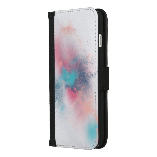 Watercolor Abstract iPhone Wallet Case (Left)