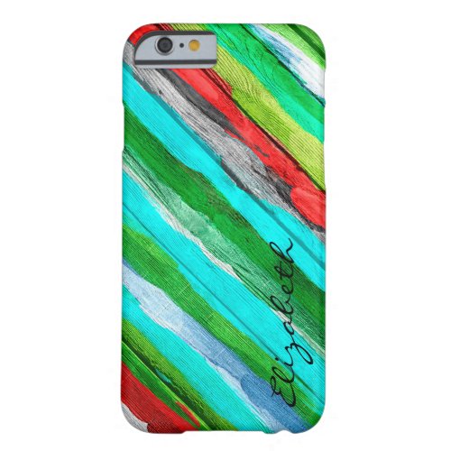 Watercolor Abstract Monogram 5 Barely There iPhone 6 Case