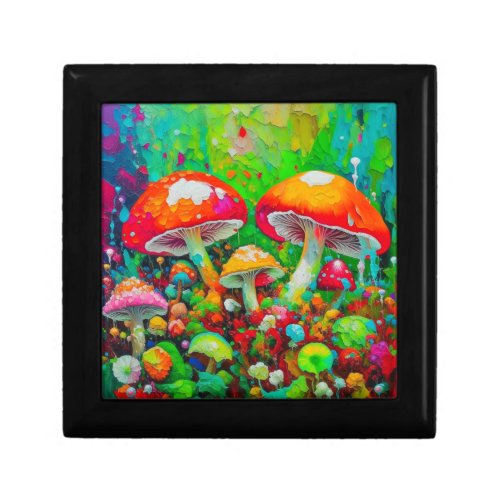 Watercolor Abstract Mushrooms  Gift Box