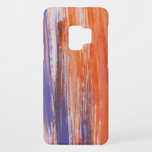 Watercolor Abstract Orange Blue Blend Case_Mate Samsung Galaxy S9 Case