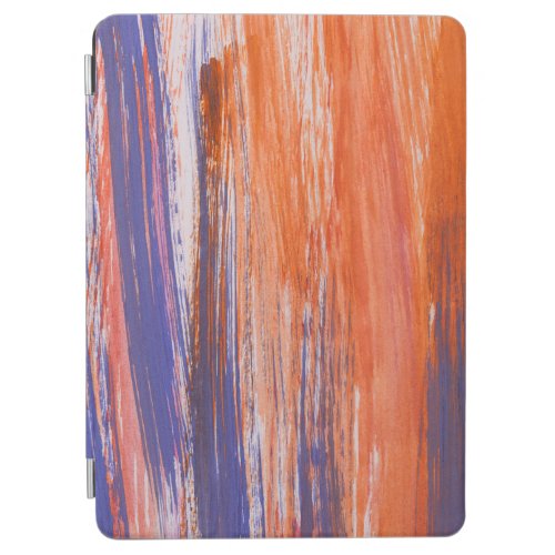 Watercolor Abstract Orange Blue Blend iPad Air Cover