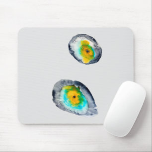 watercolor abstract oyster shells mouse pad