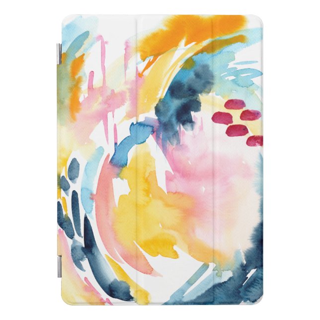 Watercolor Abstract Painting Custom iPad Cover (Front)