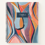 Watercolor Abstract Painting Doodle Sketchbook Notebook at Zazzle
