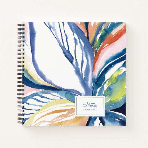 Watercolor Abstract Painting Personal Notebook