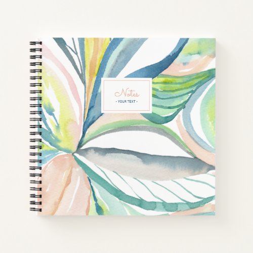 Watercolor Abstract Painting Personal Notebook