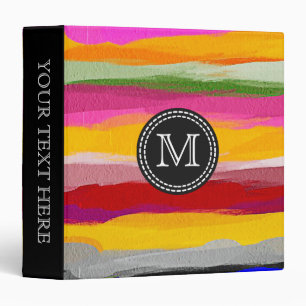 Watercolor Abstract Pattern Binder